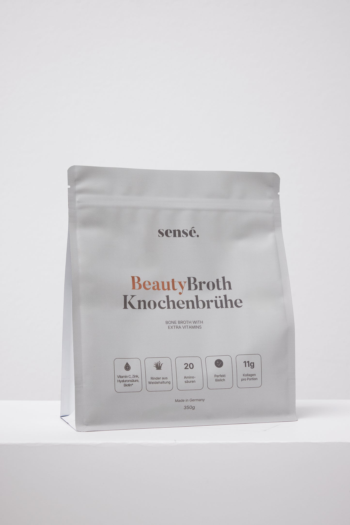 sensé BeautyBroth Knochenbrühe Pulver – Vorderansicht