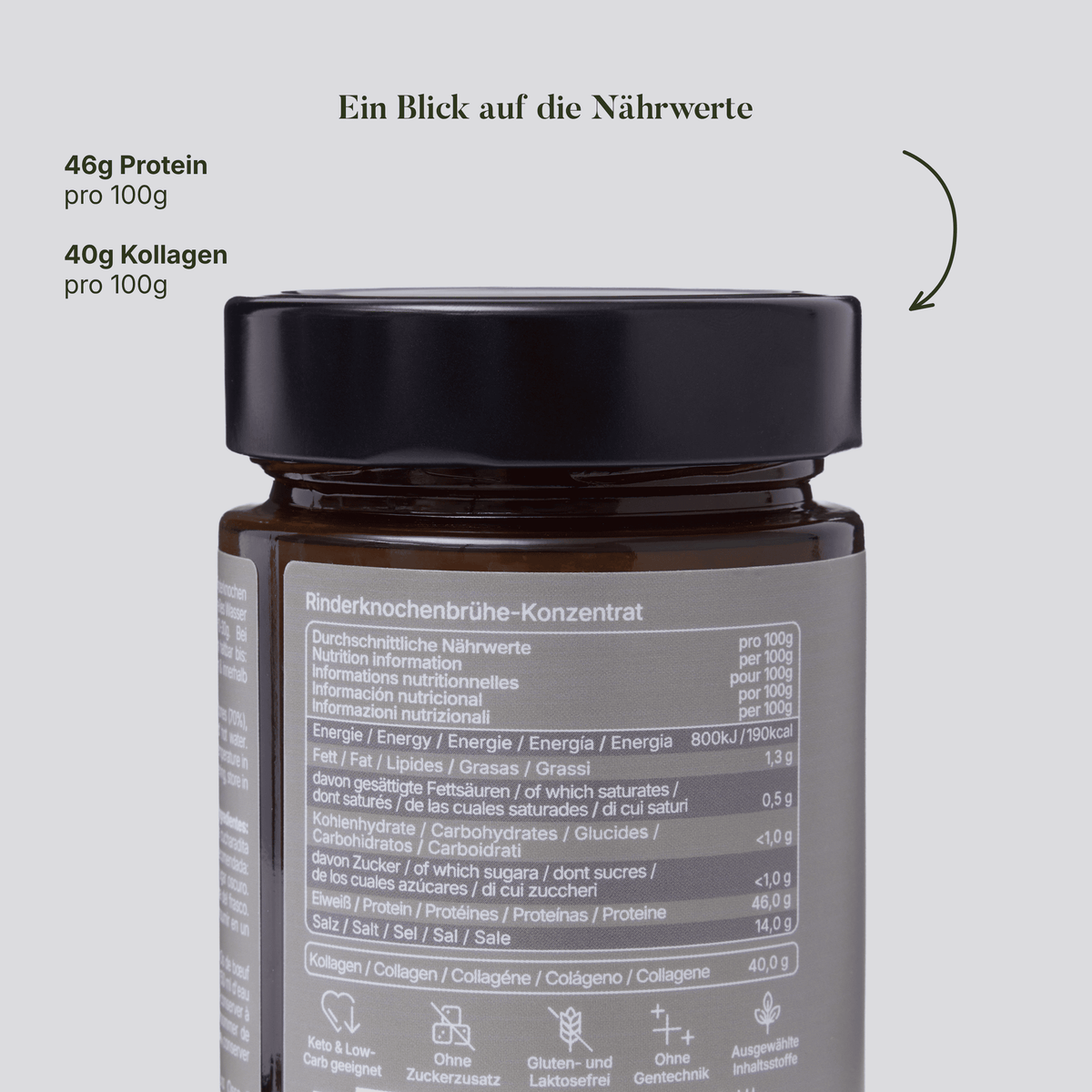 Knochenbrühe-Konzentrat vom Weiderind – 200 g