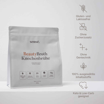 Eigenschaften und Inhaltsstoffe von BeautyBroth Knochenbrühe Pulver