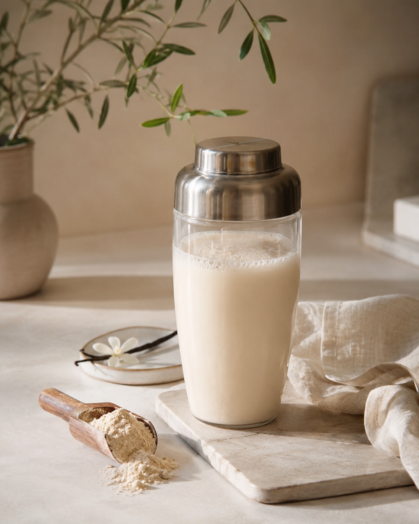 En un batido de vainilla