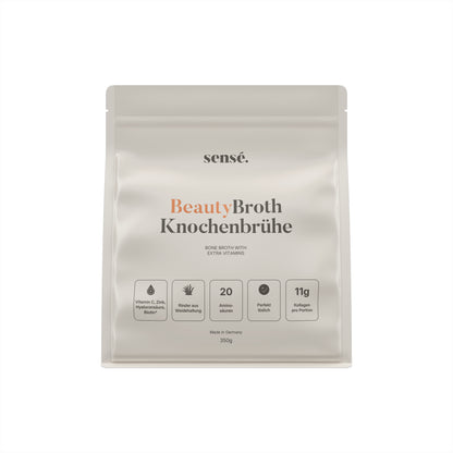 sensé BeautyBroth Knochenbrühe Pulver – Seitenansicht rechts