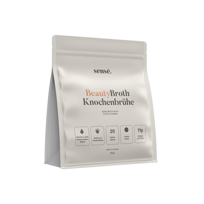 sensé BeautyBroth Knochenbrühe Pulver – Rückansicht