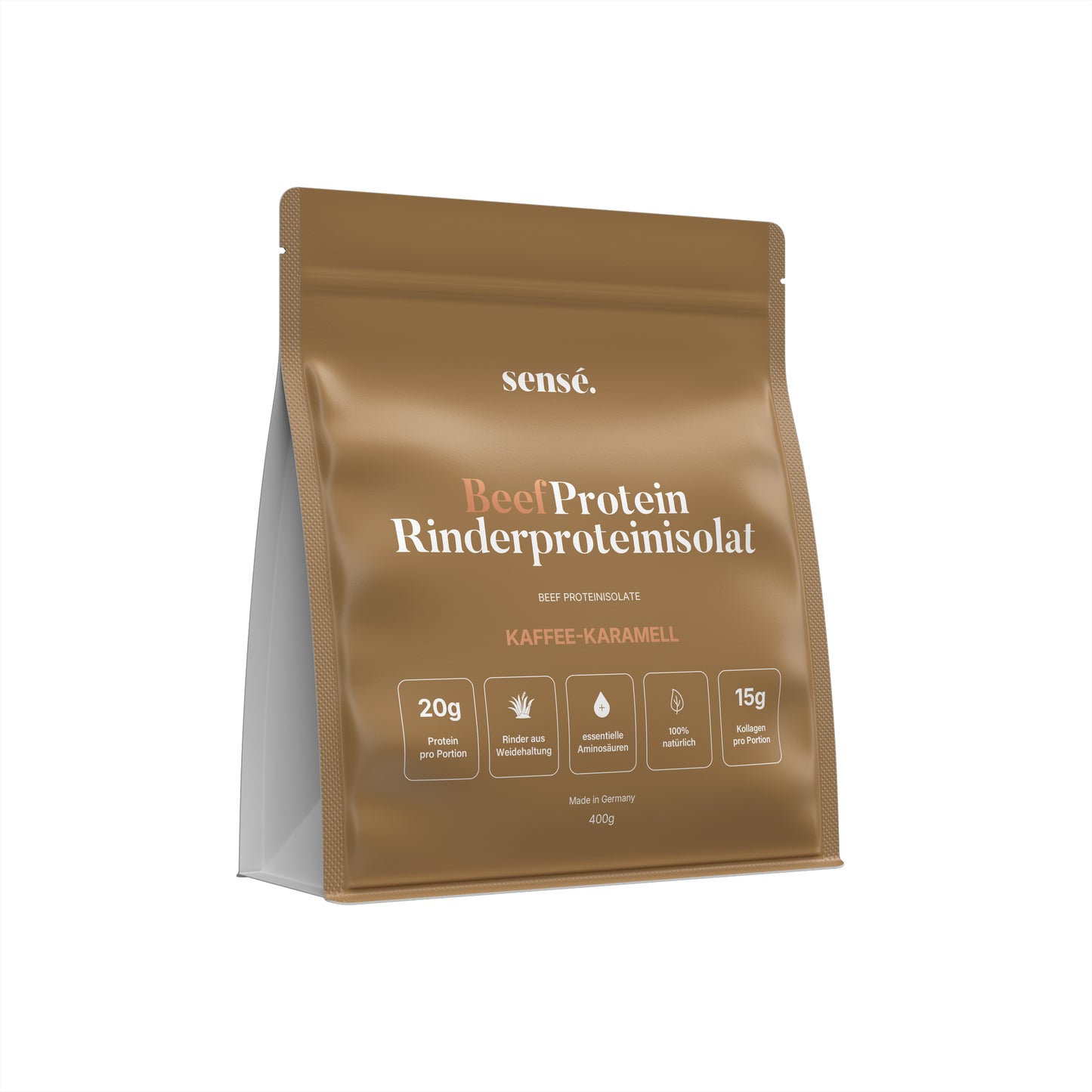 sensé BeefProtein Rinderprotein – Kaffee-Karamell-Variante