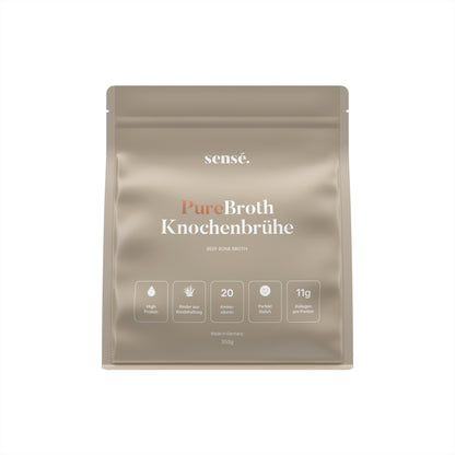 sensé PureBroth Knochenbrühe Pulver – Vorderansicht