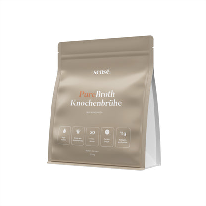 sensé PureBroth Knochenbrühe Pulver – Seitenansicht links